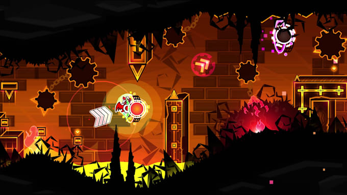 design geometry dash decoration gd level design with custom gd deco and effects