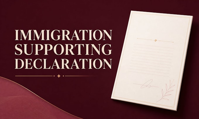 prepare a professional supporting declaration for your immigration case