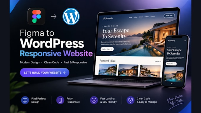 convert figma design to wordpress website