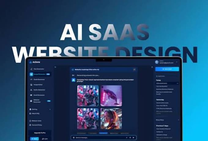 build a modern ai website or ai saas application, full stack developer