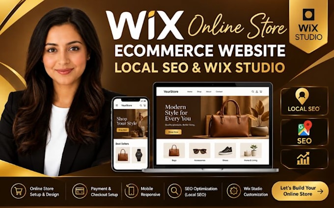 setup wix online store wix ecommerce website wix local seo wix studio