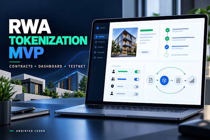 develop rwa tokenization platform, smart contracts and user dashboard, web3 dapp
