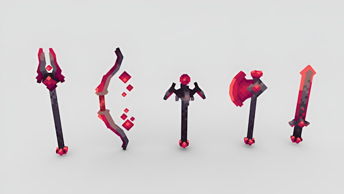create custom minecraft items textures blockbench 3d model weapons texture pack