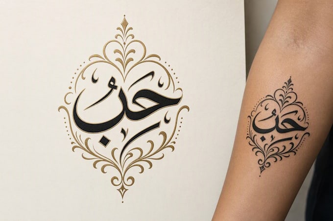 design a arabic calligraphy tattoo for you