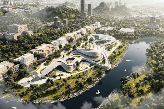 create photorealistic 3d landscape architecture renderings