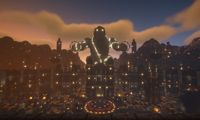 build a themed minecraft castle, temple or outpost
