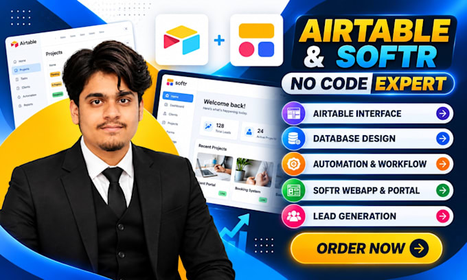 setup airtable automation, n8n ai, airtable database crm, clay com, softr expert