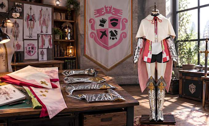make custom fabric costume anime fabric cosplay creation sewing pattern