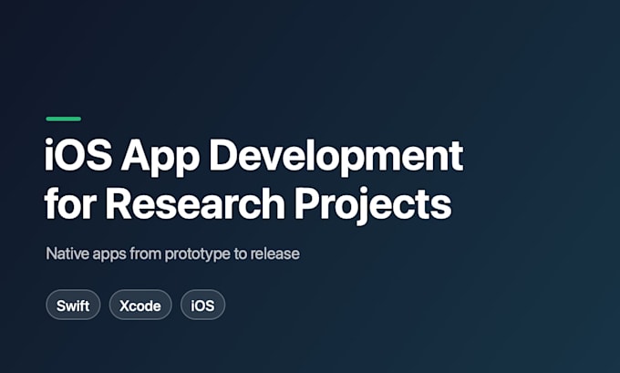 develop ios apps for research projects with swift