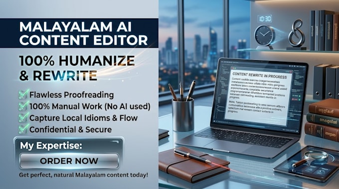 humanize and proofread ai malayalam content
