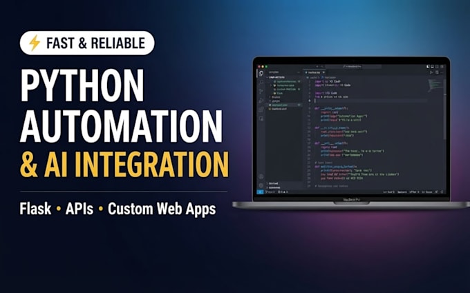 code high speed python automation scripts and custom ai bots