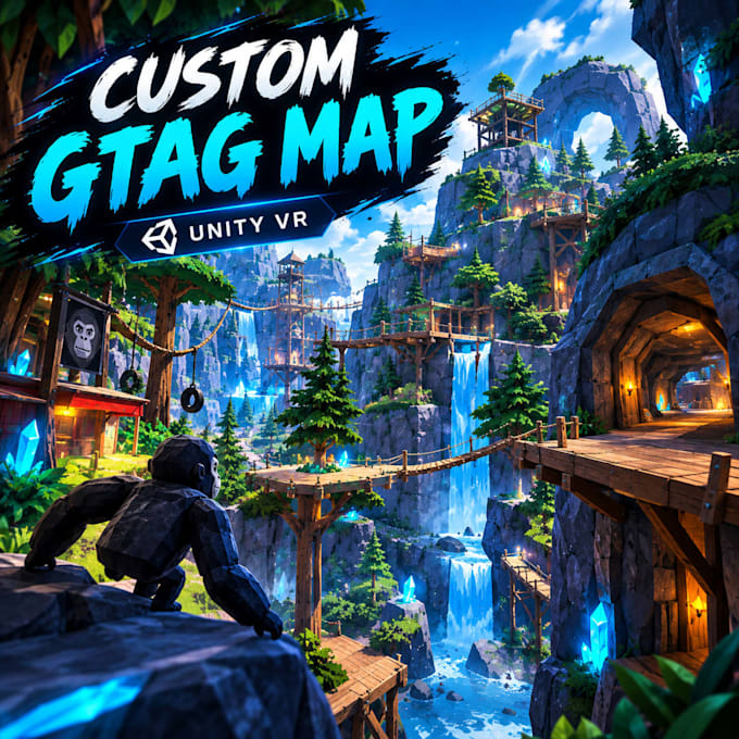 Design a custom gorilla tag fan game map in unity vr by Ve_xora | Fiverr