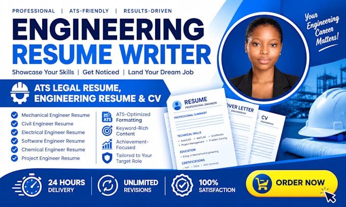 create an ats friendly engineering resume and CV