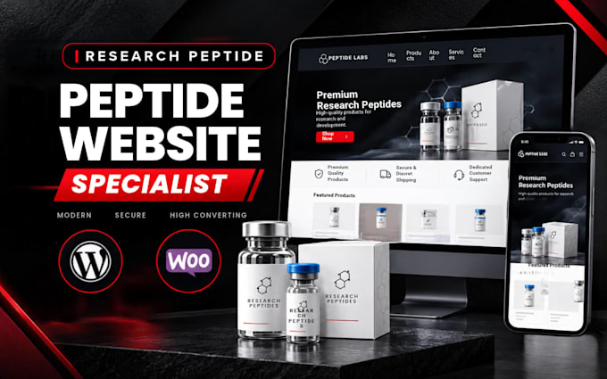 build fda compliant peptide website, peptide marketing, peptide website