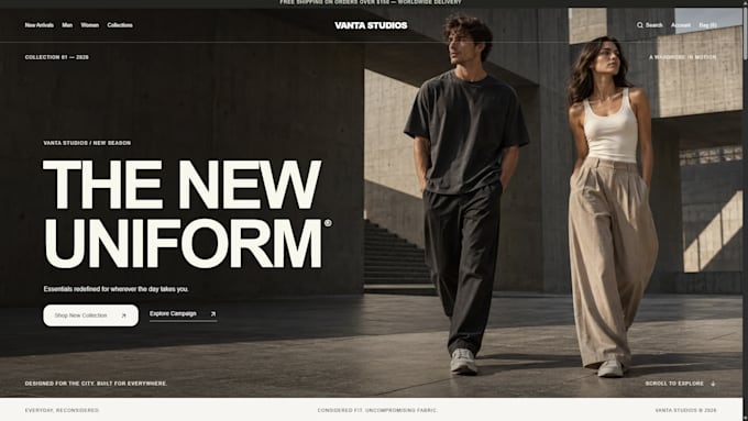 build a modern animated business website