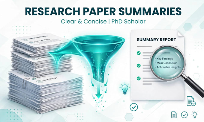 summarize research papers into clear concise summaries