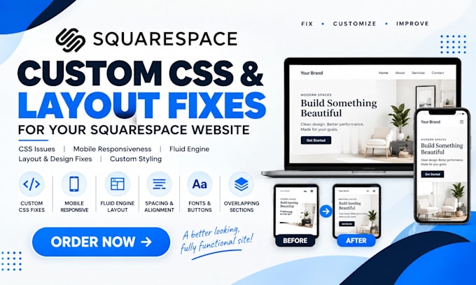 fix squarespace CSS, custom code, squarespace fluid engine and layout issue