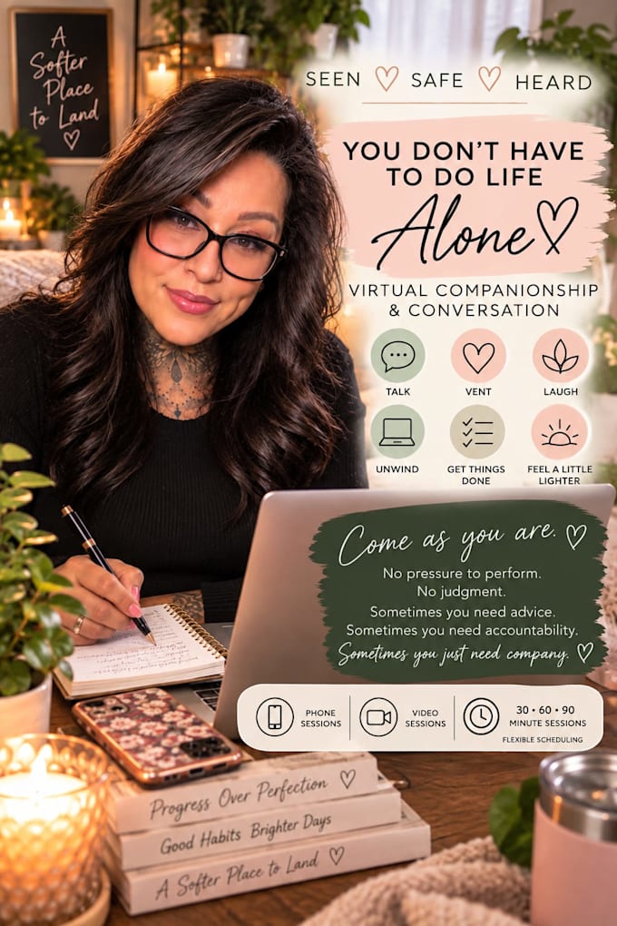 be your virtual body double and accountability partner