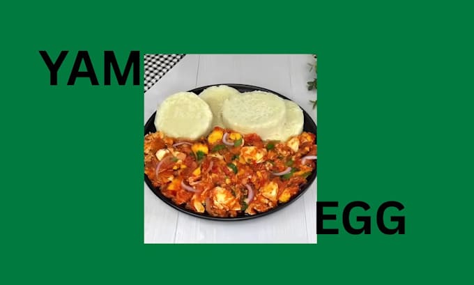 amala egusi semo eba yam and egg