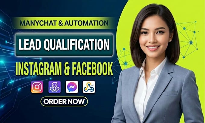 build manychat lead qualification for instagram and facebook