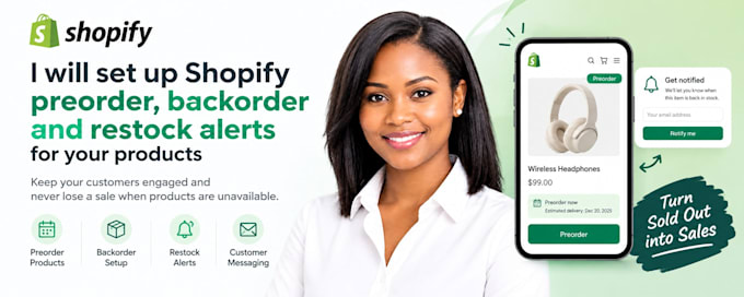 setup shopify preorder  and restock alerts for your products
