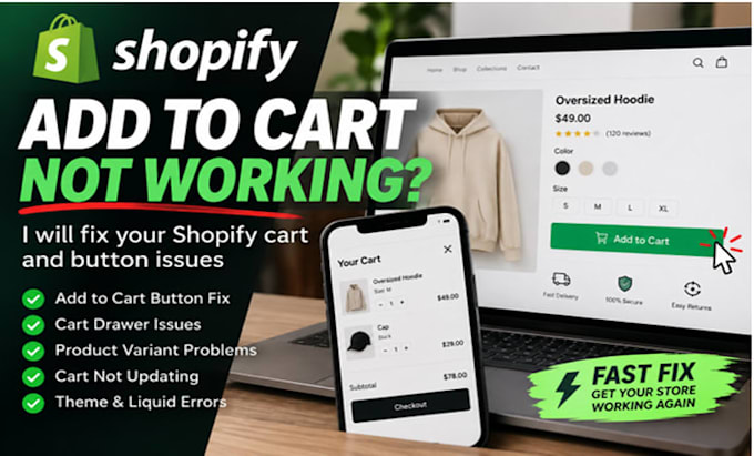 fix shopify add to cart button and cart issues