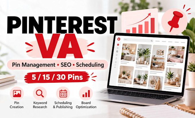 be your pinterest virtual assistant for pin management and SEO