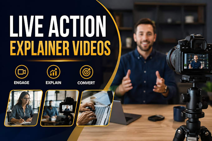 create explainer video, live action captivating video for your business
