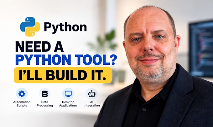 build custom python programs, scripts, automation and desktop tools