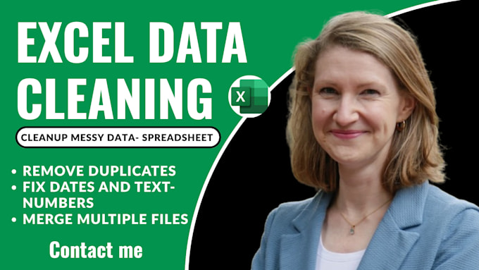 clean, format and fix messy excel data, CSV files and exports