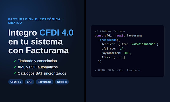 integrate cfdi electronic invoicing for mexico with the facturama API
