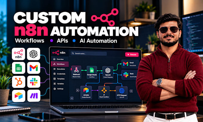 build custom n8n automation workflows