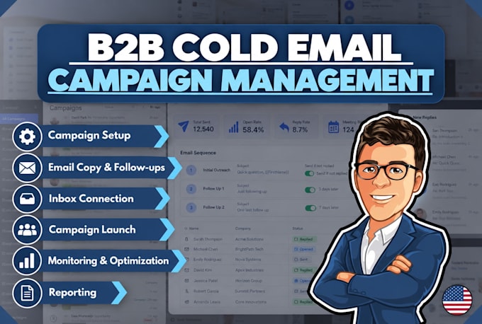 manage your b2b cold email outreach campaign in smartleads