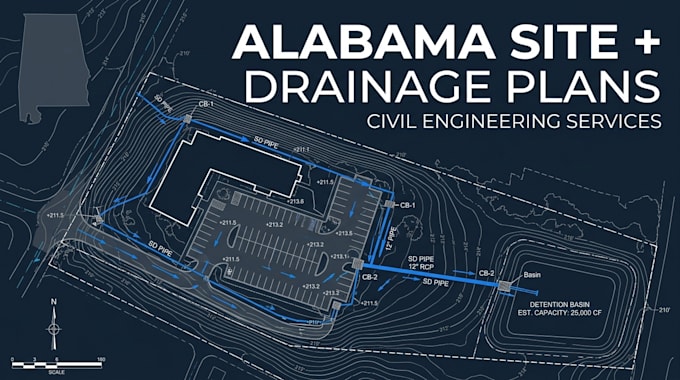 create alabama site grading and drainage plans