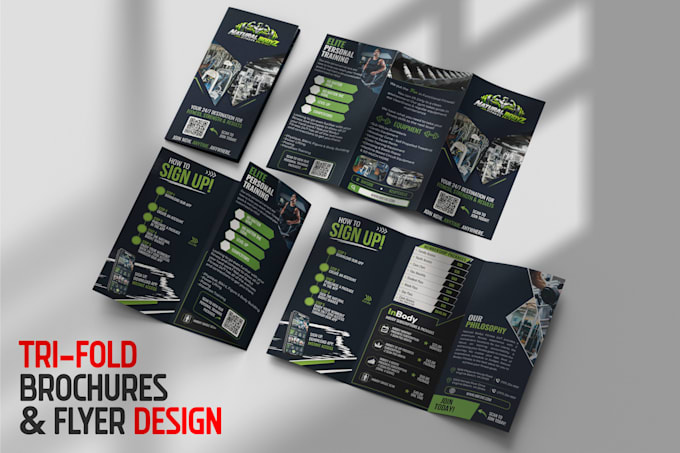 design tri fold brochures and professional flyers