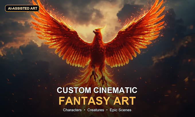 create custom cinematic fantasy character art