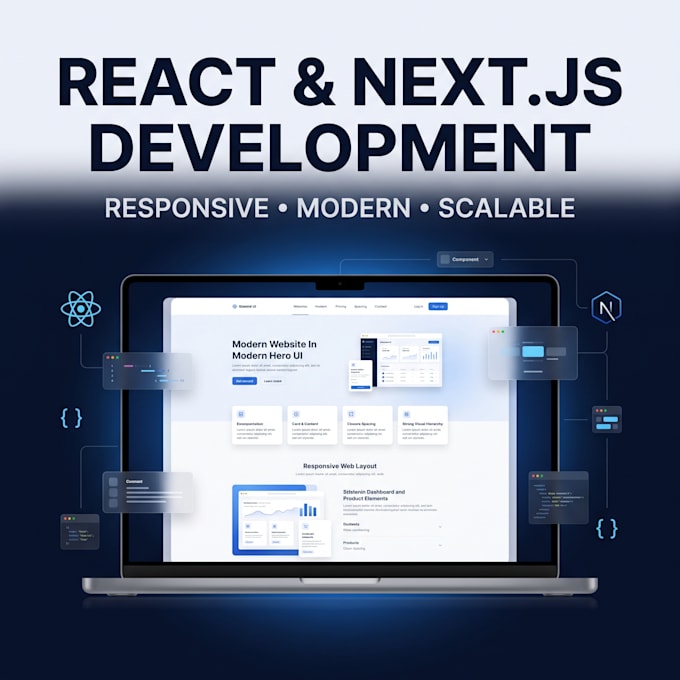 do responsive web development using react or nextjs