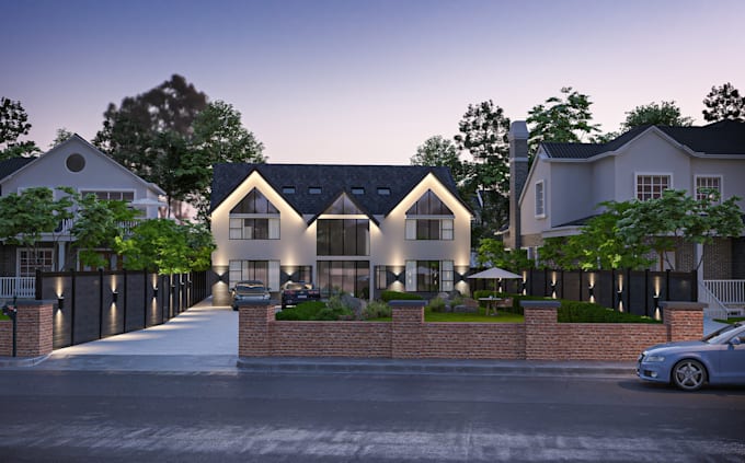 do exterior rendering of our house