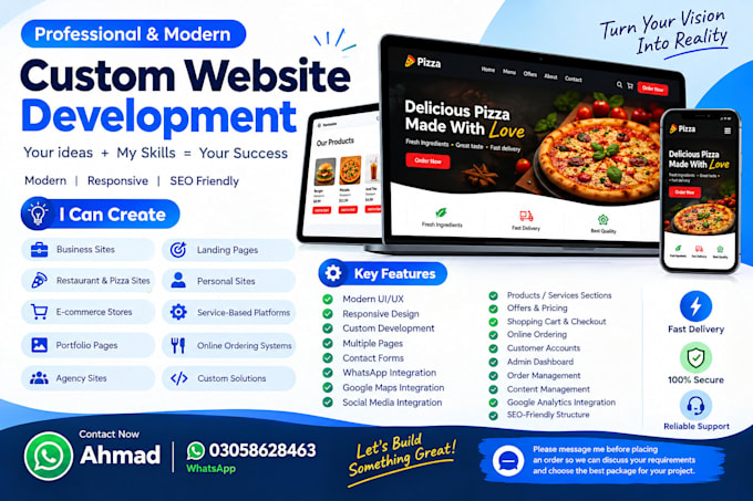 make a proffesionel website for your bussiness