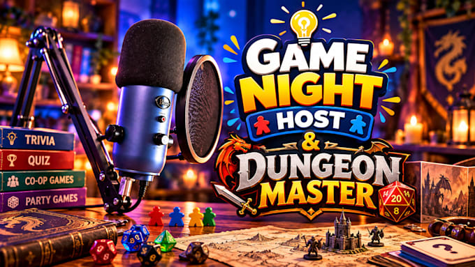 run a tabletop or board game night for you