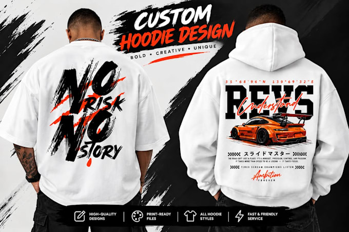 design custom hoodie, apparel design and merchandise designs