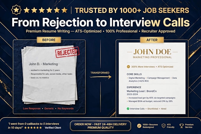 write ats optimized professional resume