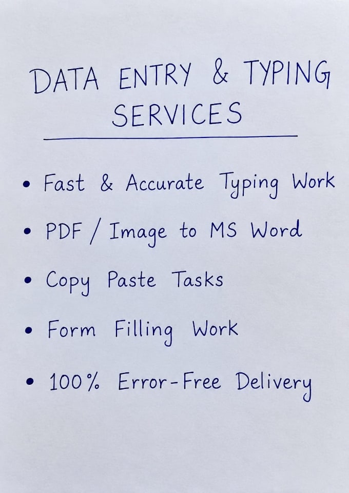 fast data entry, typing work, and copy paste tasks