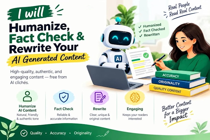 humanize, fact check, and rewrite your ai generated content