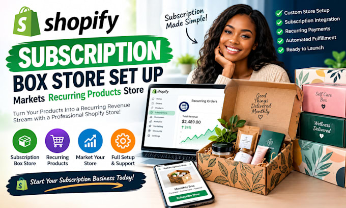 design shopify subscription box store set up markets recurring products store