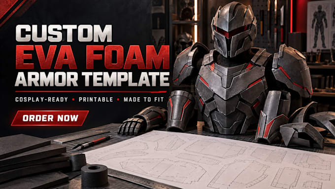 create a custom eva foam armor template for your cosplay