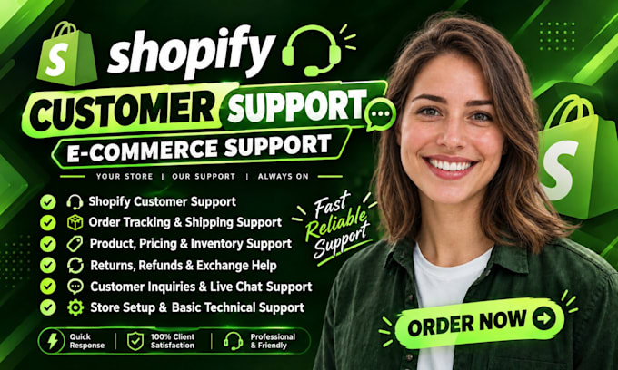 be your shopify customer support agent and ecommerce support representative