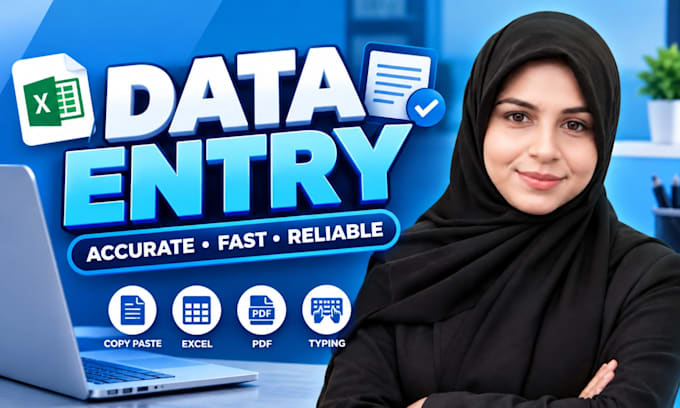 do manually data entry or web research