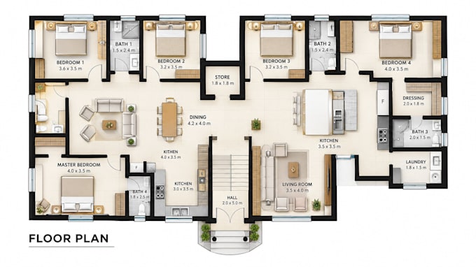 create matterport to 2d floor plan,real estate plan in autocad and cad