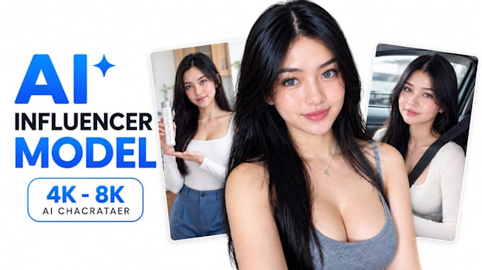 create realistic ai generated image, ai influencer model for any character